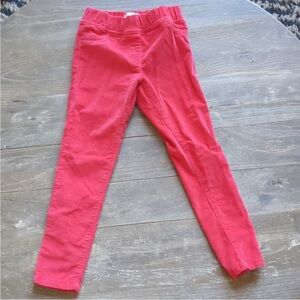 Mini Boden Red corduroy Pants size 6.
